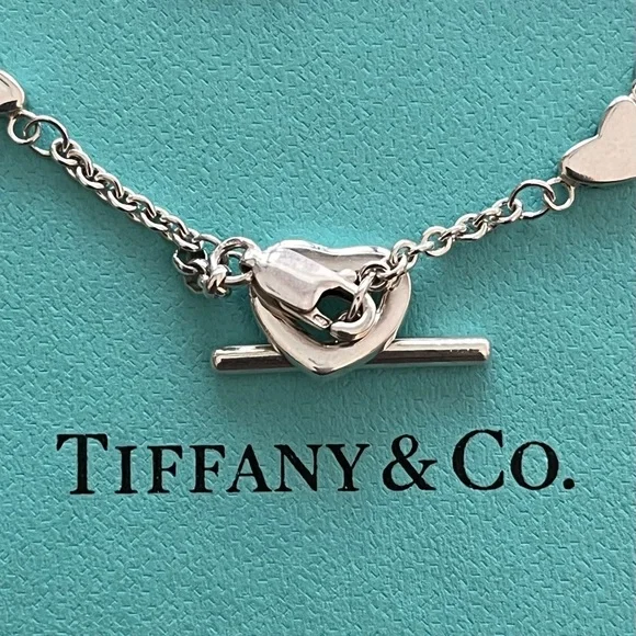 ✨✨✨SOLD✨✨✨ Tiffany & Co. Open Heart Lariat Toggle Bracelet - Picture 4 of 5